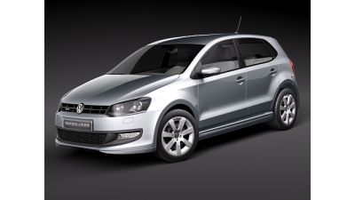 Volkswagen Polo BlueMotion 2010 3D Model