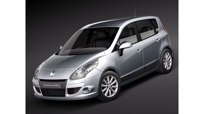 Renault Scenic 2010 3D Model