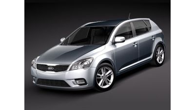 Kia Ceed 2010 5 door 3D Model