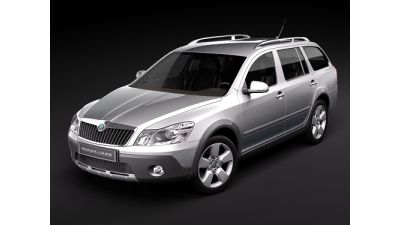 Skoda Octavia Scout 2010 SUV 3D Model