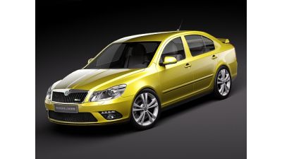 Skoda Octavia RS sedan 2010 3D Model