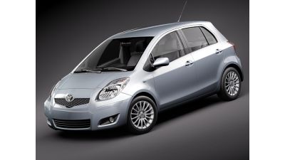 Toyota Yaris 2009 Liftback 3D Model