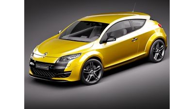 Renault Megane Coupe RS 2010 3D Model