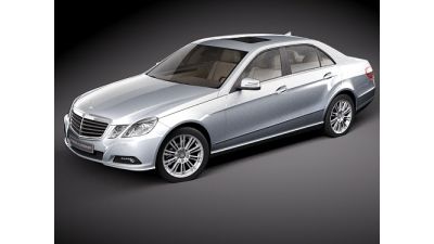 Mercedes E class 2010 sedan hipoly 3D Model