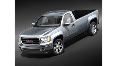 GMC Sierra 1500 regular cab Truck 3D Model