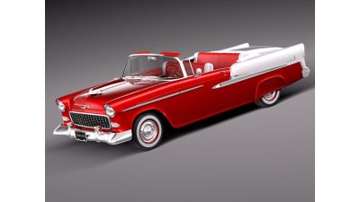 Chevrolet Bel Air Convertible 1955 3D Model