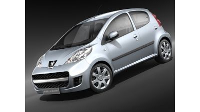 Peugeot 107 3D Model