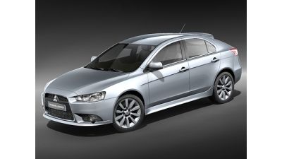 Mitsubishi Lancer SportBack 2009 3D Model