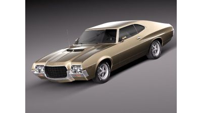 Ford Gran Torino 1972 3D Model