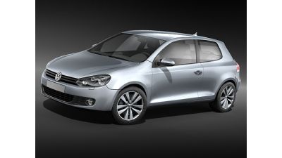 VW Golf VI 2009 3D Model