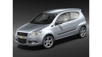 Chevrolet Aveo 2009 3-door 3D Model