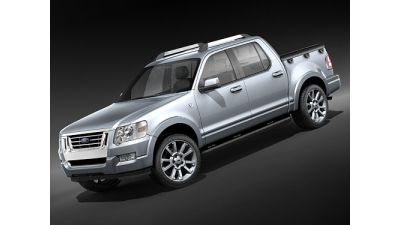 Ford Explorer Sport Trac 2006-2009 3D Model