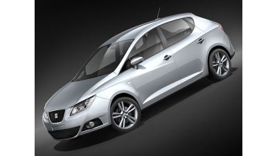 Seat Ibiza 2009 5door 3D Model