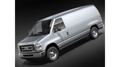 Ford E-series Van 2008 mid-poly