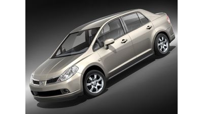 Nissan Tiida - Versa - Sedan 3D Model