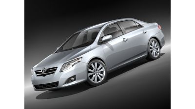 Toyota Corolla Sedan 2009 3D Model