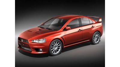 Mitsubishi Lancer Evo X mid-poly 3D Model