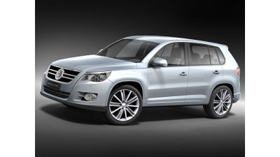 Volkswagen Tiguan mid-poly 3D Model