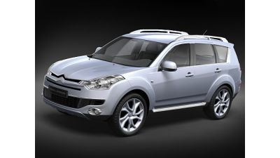 Citroen C-Crosser mid-poly 3D Model