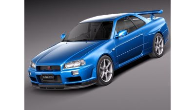 Nissan Skyline R34 GT-R 3D Model