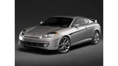 Hyundai Tiburon Coupe 2008 3D Model